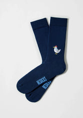 Chaussettes en coton - BeSeagull Brodé